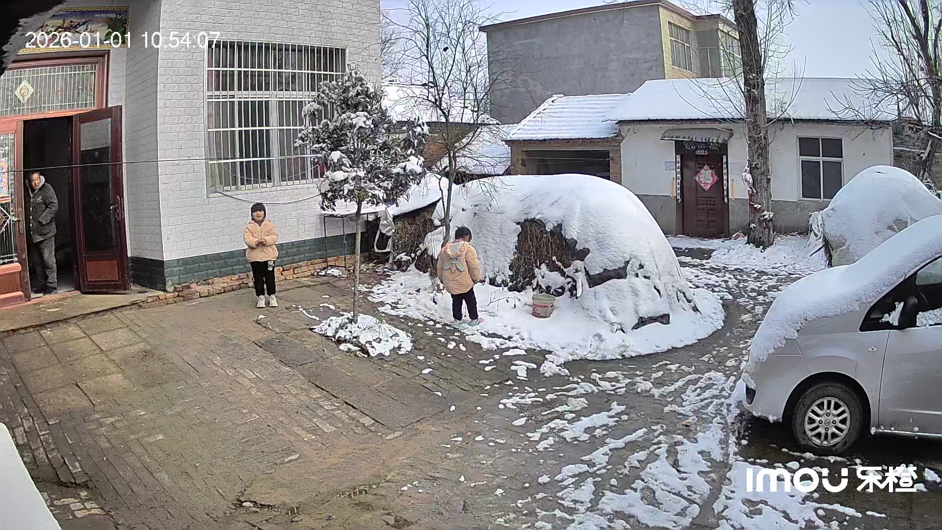 王师傅的新年祝福和河南驻马店元旦夜的风吹雪